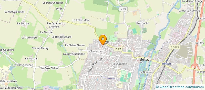 localisation de l'entreprise TRANSPORTS HERGUE à BETTON