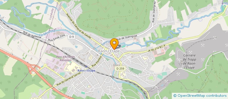 localisation de l'entreprise TRANSPORTS HERVE NOBLE à RAON-L'ETAPE