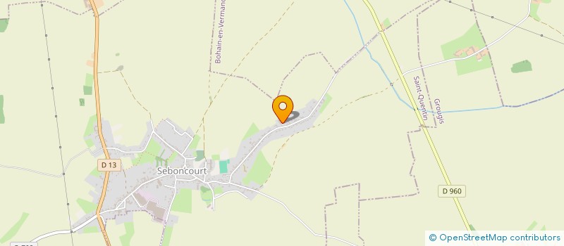 localisation de l'entreprise TRANSPORTS HIDEUX  SEBONCOURT