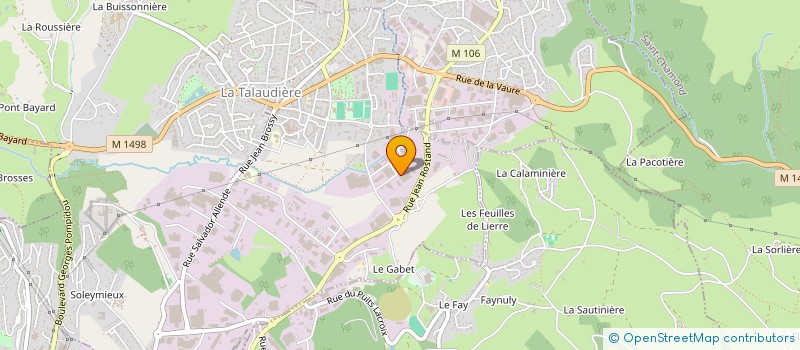 localisation de l'entreprise TRANSPORTS HIEGEL  LA TALAUDIERE