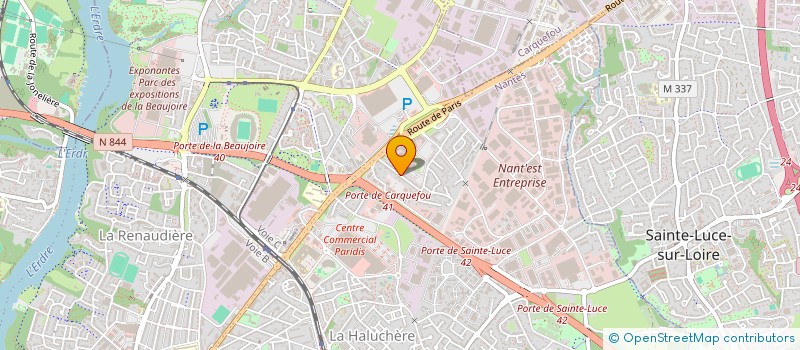 localisation de l'entreprise TRANSPORTS HLC à NANTES
