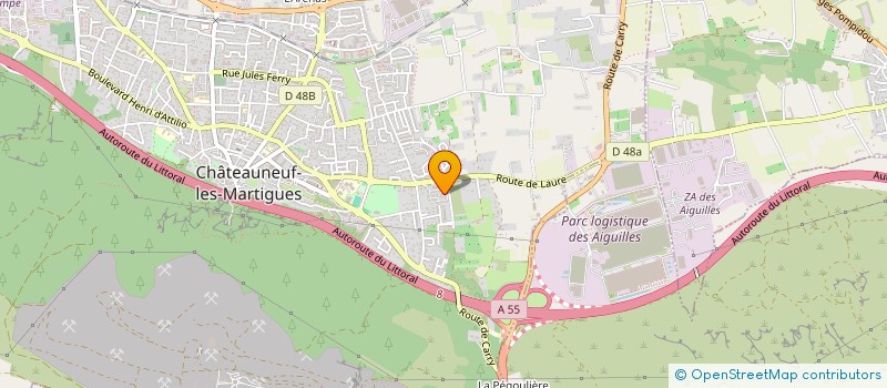 localisation de l'entreprise TRANSPORTS HLR à CHATEAUNEUF-LES-MARTIGUES