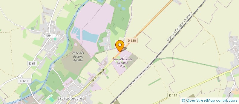 localisation de l'entreprise TRANSPORTS HLS  ESCAUDUVRES