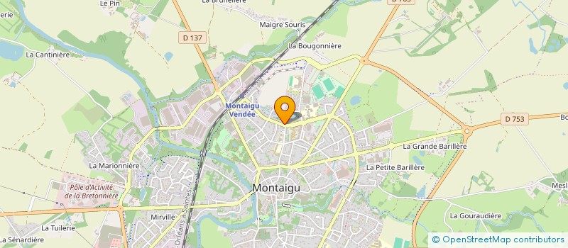 localisation de l'entreprise TRANSPORTS HOARAU à MONTAIGU-VENDEE