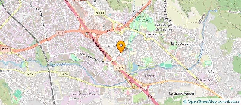 localisation de l'entreprise TRANSPORTS HOURY à VITROLLES