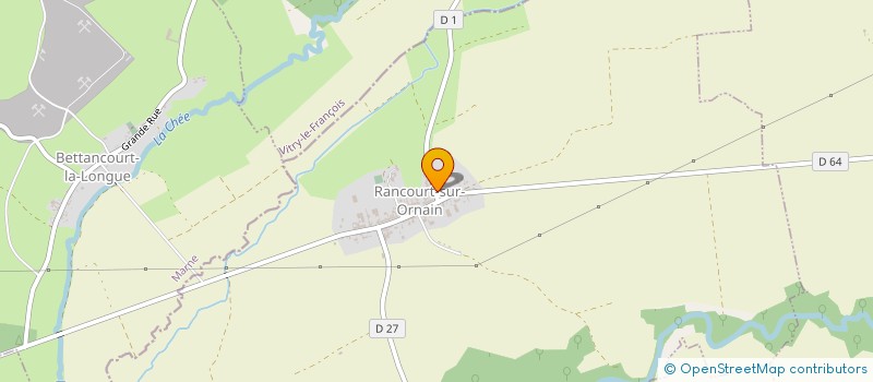 localisation de l'entreprise TRANSPORTS HUGUES TOUPET à RANCOURT-SUR-ORNAIN