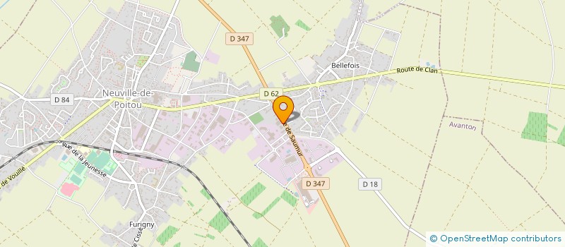 localisation de l'entreprise TRANSPORTS HUGUET à NEUVILLE-DE-POITOU