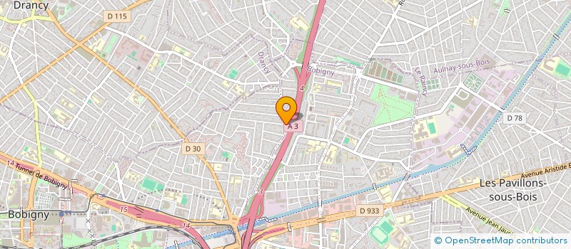 localisation de l'entreprise TRANSPORTS INABNIT à BONDY