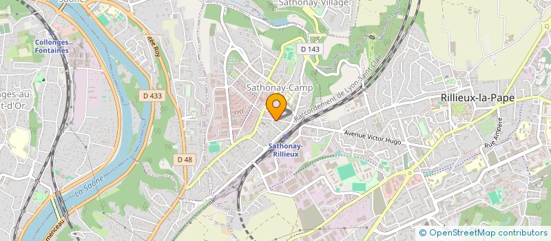 localisation de l'entreprise TRANSPORTS INT DE MARCHANDISES URGENTES  SATHONAY-CAMP