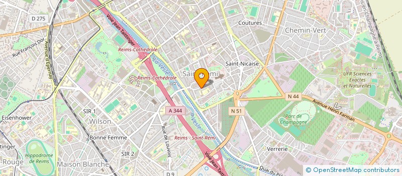 localisation de l'entreprise TRANSPORTS INTERNATIONAUX REMOIS  REIMS