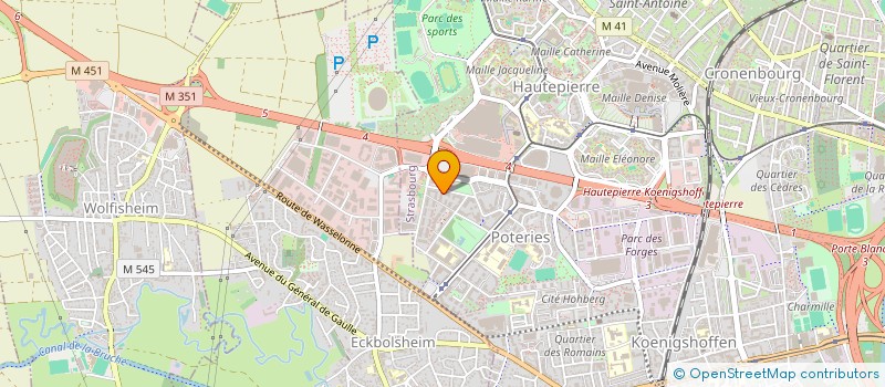 localisation de l'entreprise TRANSPORTS ISS à STRASBOURG