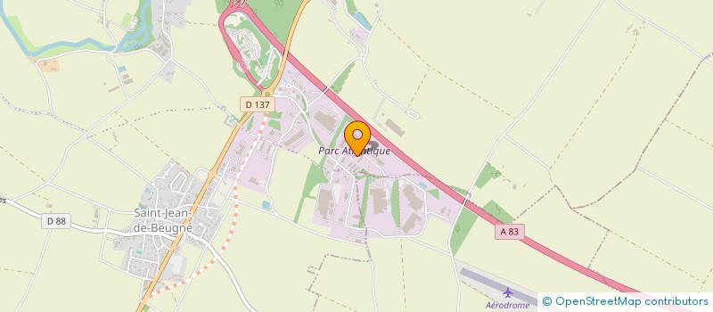 localisation de l'entreprise TRANSPORTS J.L.G. JEAN LOUIS GERALD  SAINTE-HERMINE