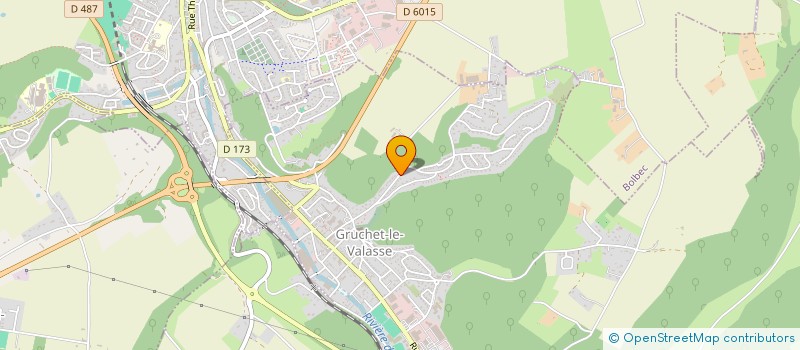 localisation de l'entreprise TRANSPORTS J-P DUVAL à GRUCHET-LE-VALASSE