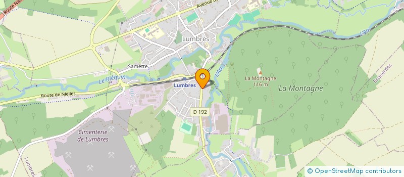 localisation de l'entreprise TRANSPORTS JACKY CORDIER SARL  LUMBRES