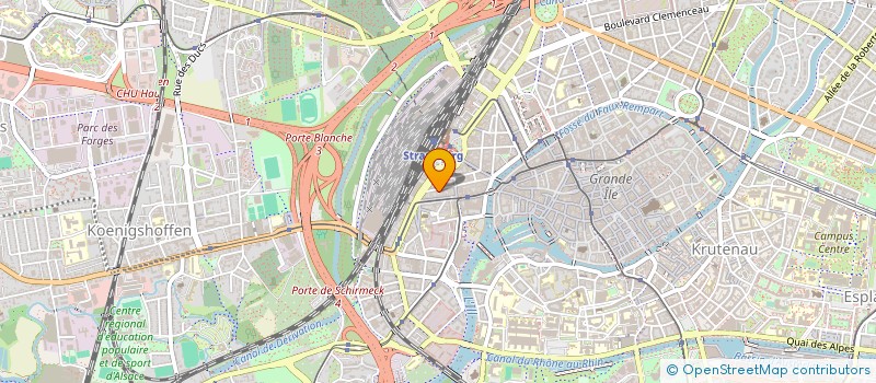 localisation de l'entreprise TRANSPORTS JACOB CLAUDE à STRASBOURG