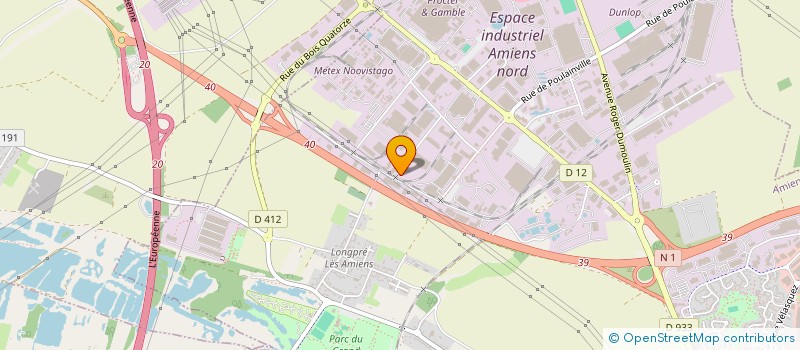 localisation de l'entreprise TRANSPORTS JACOT à AMIENS