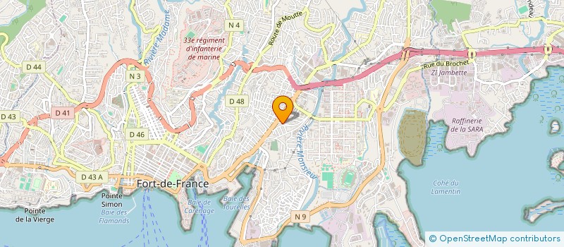localisation de l'entreprise TRANSPORTS JACQUELINE à FORT-DE-FRANCE
