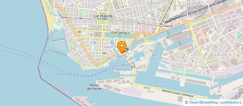 localisation de l'entreprise TRANSPORTS JAMES SA à LE HAVRE
