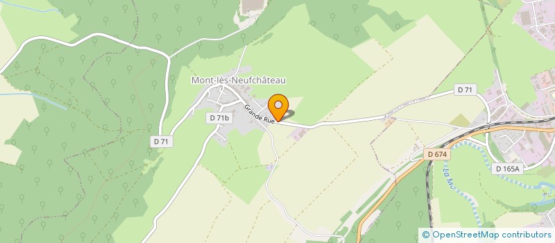 localisation de l'entreprise TRANSPORTS JEAN SIMONET  MONT-LES-NEUFCHATEAU