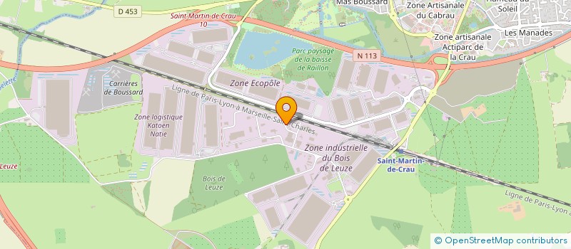 localisation de l'entreprise TRANSPORTS JEROME ARDISSONE  SAINT-MARTIN-DE-CRAU