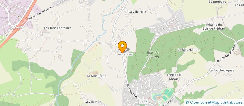 localisation de l'entreprise TRANSPORTS JEROME FONTAINE  PLEDRAN