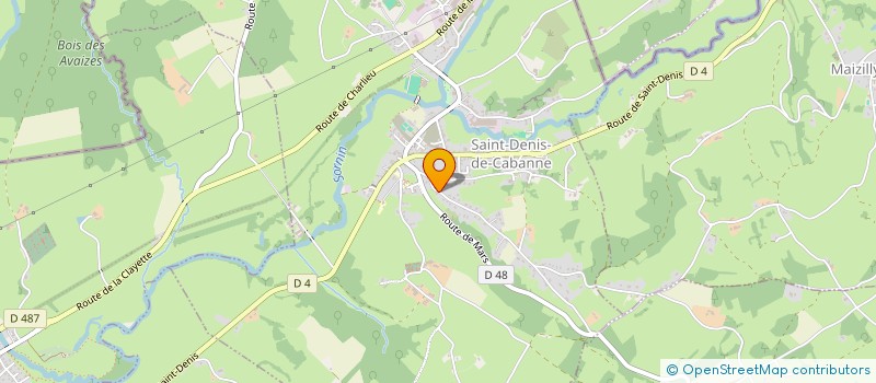 localisation de l'entreprise TRANSPORTS JEROME LACOTTE  SAINT-DENIS-DE-CABANNE