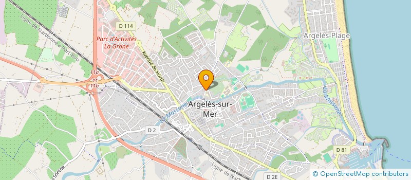 localisation de l'entreprise TRANSPORTS JFO  ARGELES-SUR-MER