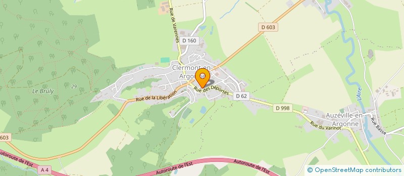 localisation de l'entreprise TRANSPORTS JIMMY ROUSSEL  SAINTE-MENEHOULD