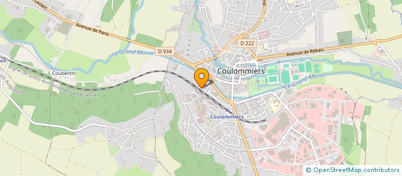 localisation de l'entreprise TRANSPORTS JLF  COULOMMIERS