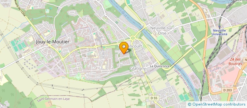 localisation de l'entreprise TRANSPORTS JLJ  JOUY-LE-MOUTIER