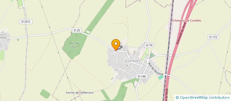 localisation de l'entreprise TRANSPORTS JML  COMBLES