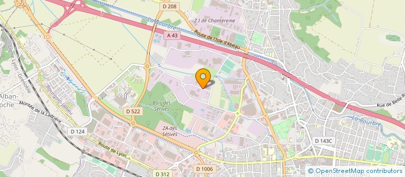 localisation de l'entreprise TRANSPORTS JOLY à BOURGOIN-JALLIEU