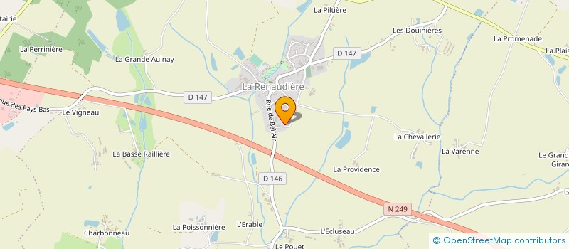 localisation de l'entreprise TRANSPORTS JOSEPH BATARDIERE ET FILS  SEVREMOINE