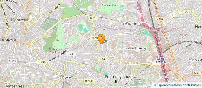 localisation de l'entreprise TRANSPORTS JSJ à FONTENAY-SOUS-BOIS
