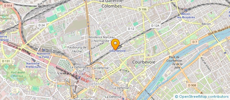 localisation de l'entreprise TRANSPORTS K&J ASSOCIES à COURBEVOIE