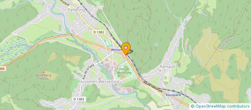 localisation de l'entreprise TRANSPORTS KAUNY SARL  HUSSEREN-WESSERLING