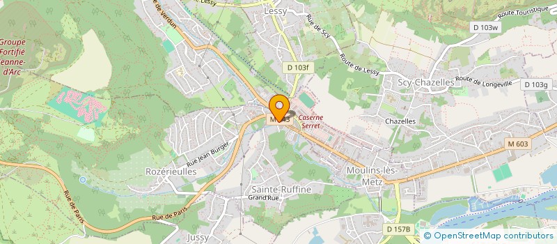 localisation de l'entreprise TRANSPORTS KLUCKEN ET FILS  SAINTE-RUFFINE