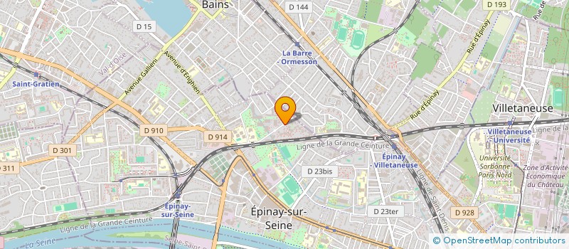 localisation de l'entreprise TRANSPORTS L.T ET R à EPINAY-SUR-SEINE
