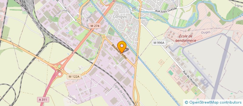 localisation de l'entreprise TRANSPORTS LA GAZELLE  LONGVIC