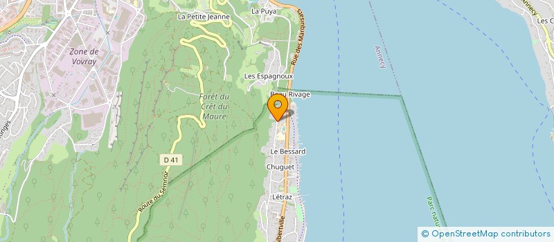 localisation de l'entreprise TRANSPORTS LA LICORNE  SEVRIER