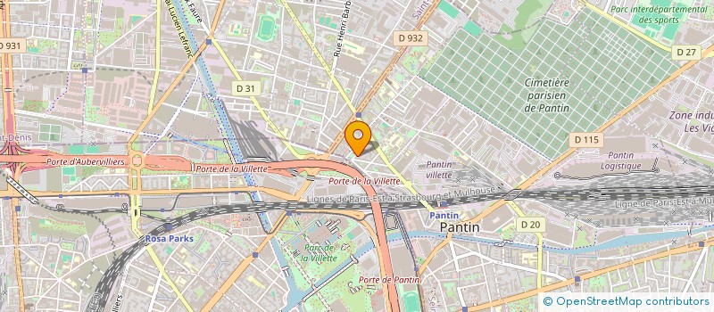 localisation de l'entreprise TRANSPORTS LABASSI à PANTIN