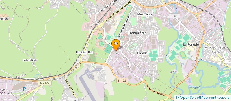 localisation de l'entreprise TRANSPORTS LACASSAGNE à AURILLAC
