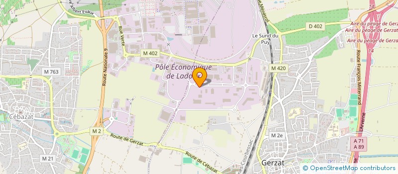 localisation de l'entreprise TRANSPORTS LACROIX MEDICAL à GERZAT