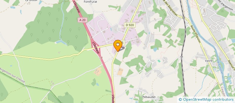 localisation de l'entreprise TRANSPORTS LAGNY SARL à ARGENTON-SUR-CREUSE