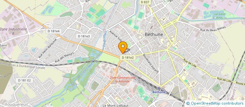 localisation de l'entreprise TRANSPORTS LAINE à BETHUNE