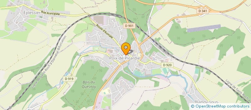 localisation de l'entreprise TRANSPORTS LALLOT MEUNIER  POIX-DE-PICARDIE