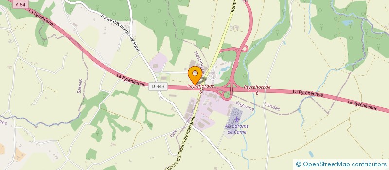 localisation de l'entreprise TRANSPORTS LAPEYRADE à HASTINGUES