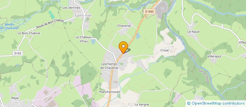 localisation de l'entreprise TRANSPORTS LAPLANCHE à SAINT-FIEL