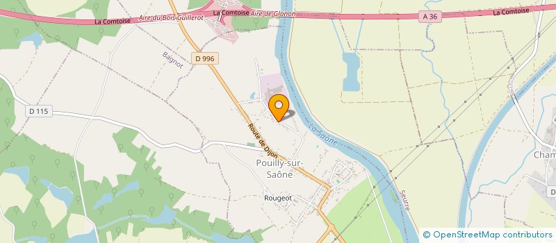 localisation de l'entreprise TRANSPORTS LAPORTE à POUILLY-SUR-SAONE