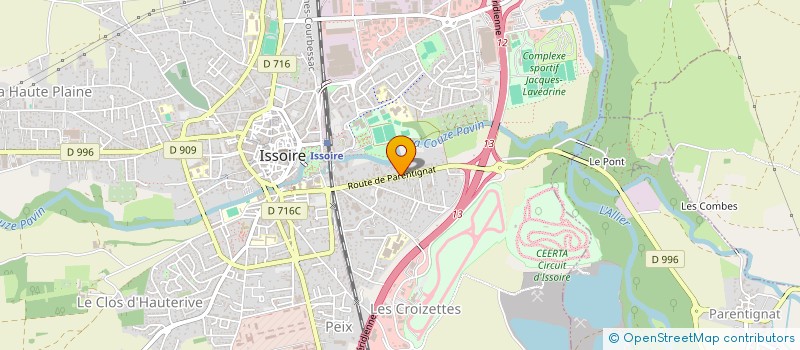 localisation de l'entreprise TRANSPORTS LAROCHE à PARENTIGNAT